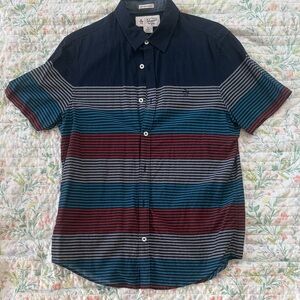 Original Penguin Multicolor Striped Button Down Shirt
